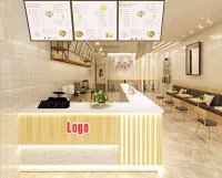 Quầy lễ tân thu ngân Trà sữa
