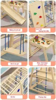 Bộ vận động gỗ đa năng gỗ BVDXD15