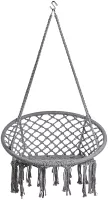 XÍCH ĐU KHÔNG CẦN KHUNG TREO SWING COTTON MÀU GHI XDTG021