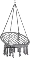 XÍCH ĐU KHÔNG CẦN KHUNG TREO SWING COTTON MÀU GHI XDTG021