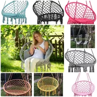 XÍCH ĐU KHÔNG CẦN KHUNG TREO SWING COTTON MÀU HỒNG XDTG022