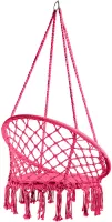 XÍCH ĐU KHÔNG CẦN KHUNG TREO SWING COTTON MÀU HỒNG XDTG022
