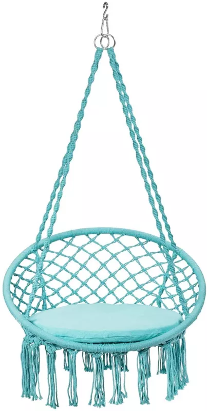 XÍCH ĐU KHÔNG CẦN KHUNG TREO SWING COTTON  MÀU XANH NGỌC XDTG023