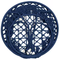 XÍCH ĐU KHÔNG CẦN KHUNG TREO SWING COTTON  MÀU XANH TÍM THAN XDTG024