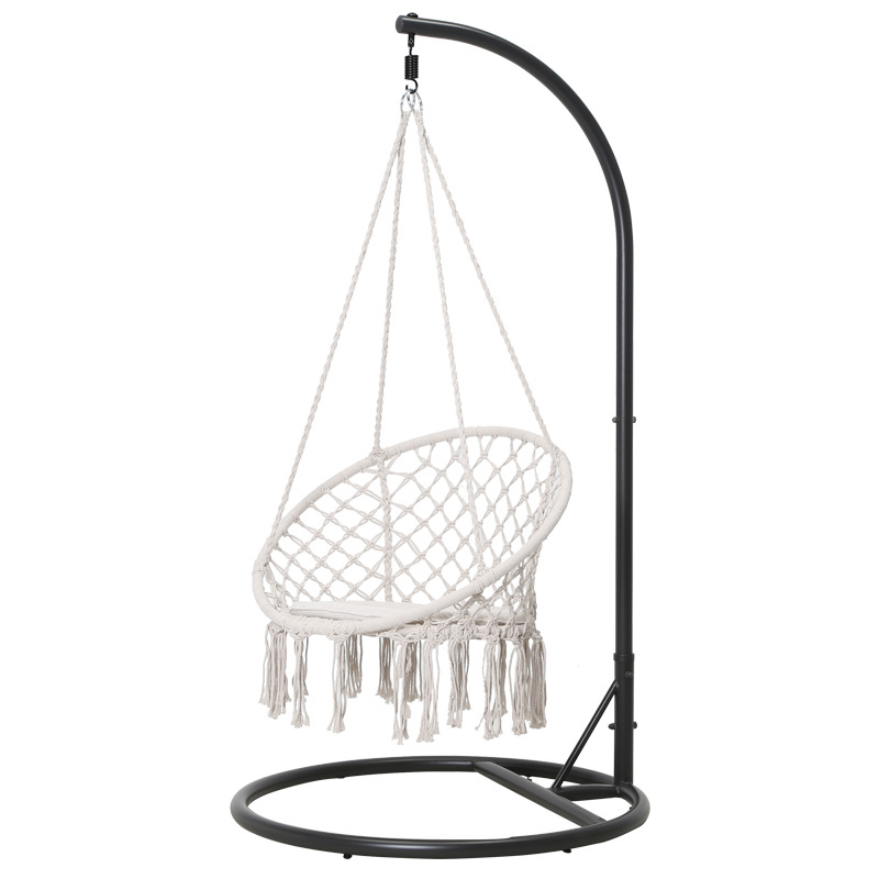 XÍCH ĐU MACRAME COTTON SWING CẦN TREO MÀU TRẮNG XDTG040