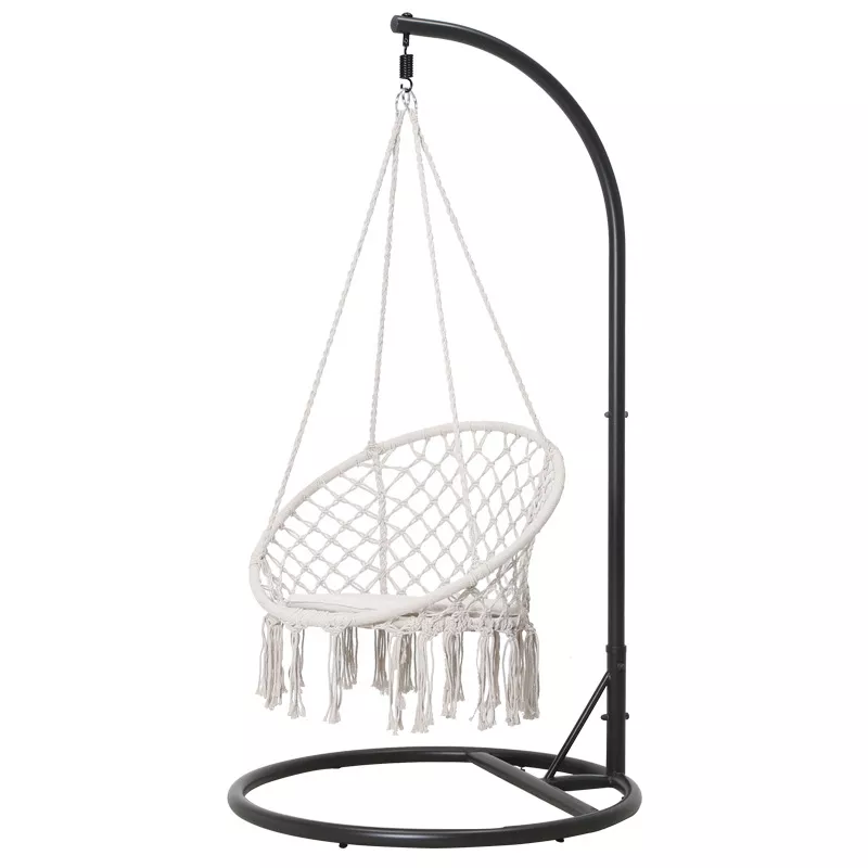 XÍCH ĐU MACRAME COTTON SWING CẦN TREO MÀU TRẮNG XDTG040