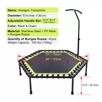 Sàn nhún nhảy Trampoline bungee size 51 icnh L2