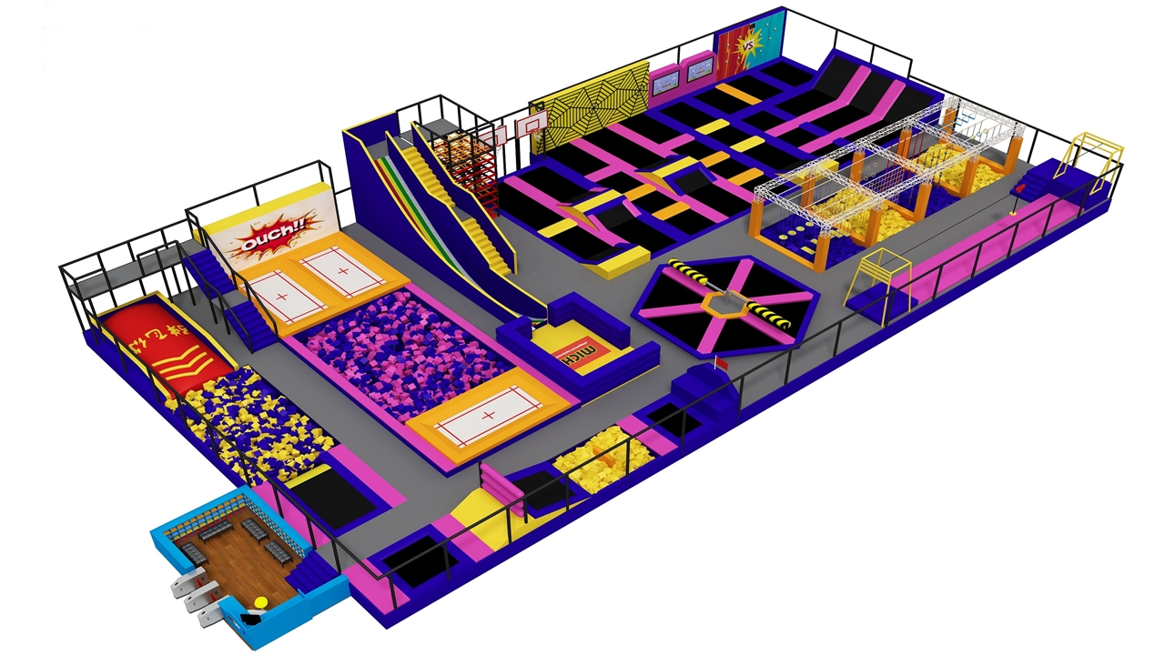 Trampoline park sân chơi nhào lộn nhảy cao thanh thiếu niên