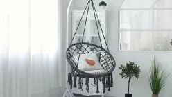 Xích đu Macrame Swing cotton Kinh Bắc - Xích đu có cần treo