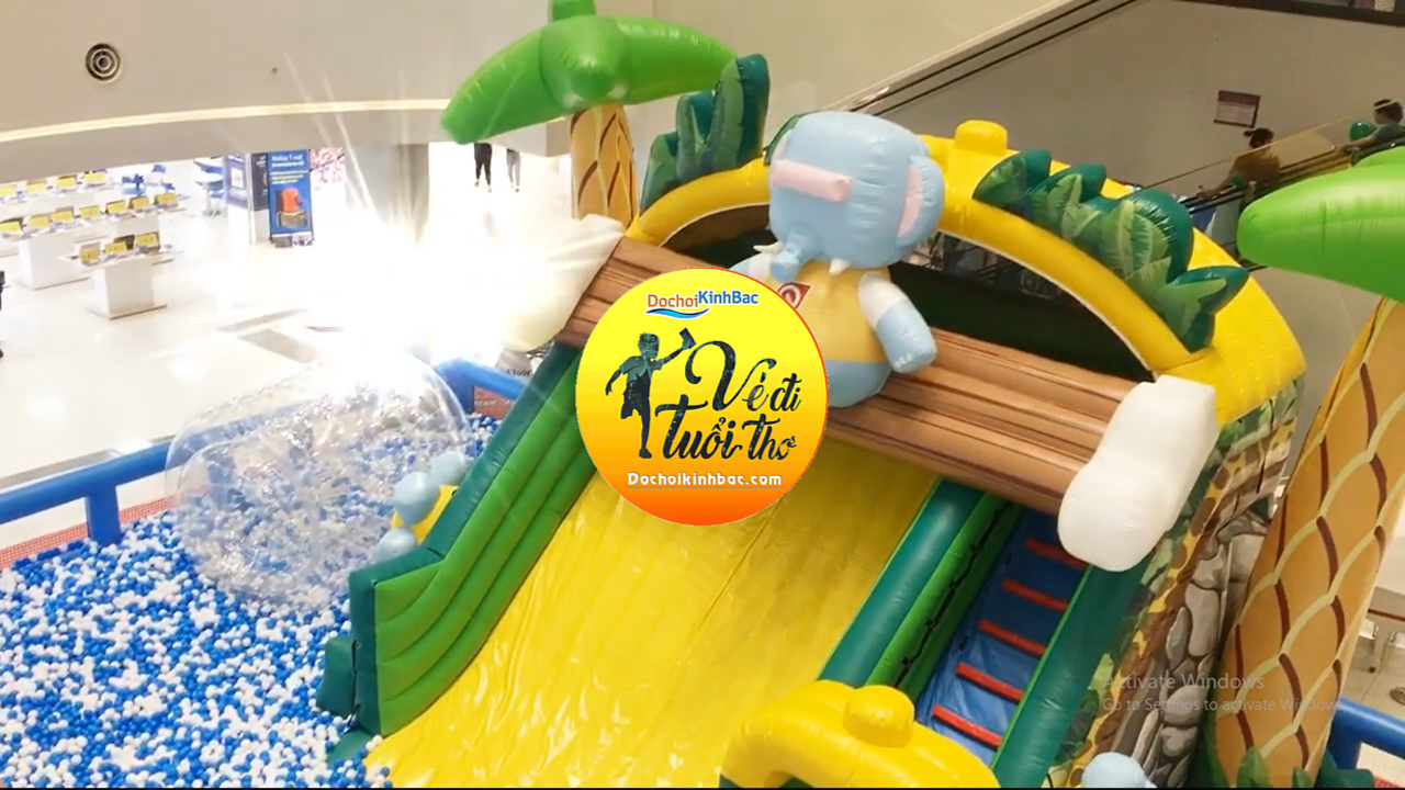 Nhà bóng nhà phao nhà hơi siêu to khổng lồ cho trẻ em