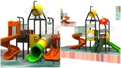 Bộ cầu trượt liên hoàn cho bể bơi giải trí