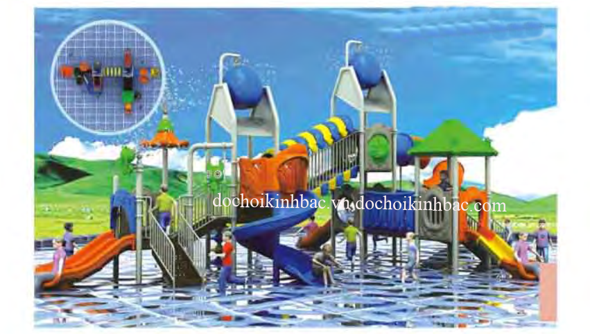 Bộ liên hoàn ngoài trời vận động thể chất cho trẻ em