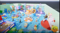 Thiết kế 3D khu vui chơi trẻ em trong nhà Ms Vy Yên Bái