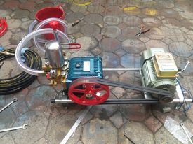 Máy Rửa Xe Áp Lực Cao NA-128 Lắp Motor 7.5KW Cơ điện hà nội