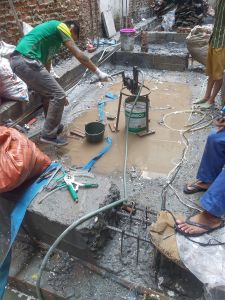 Cấy thép, bơm bù bê tông tại Thanh Nhàn, Hai Bà Trưng, Hà Nội