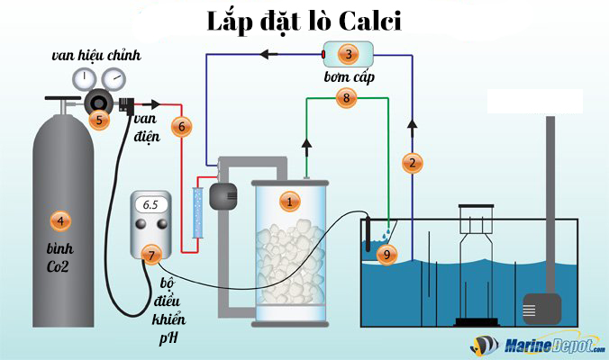 CÁCH LẮP ĐẶT VÀ ĐIỀU CHỈNH LÒ CANXI