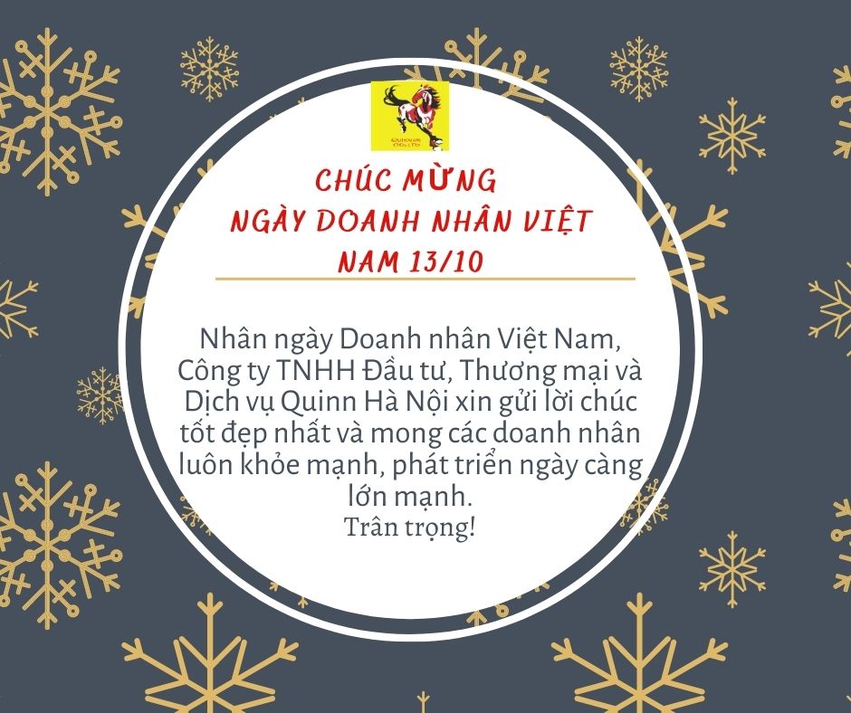 Chúc mừng ngày Doanh Nhân Việt Nam 13/10