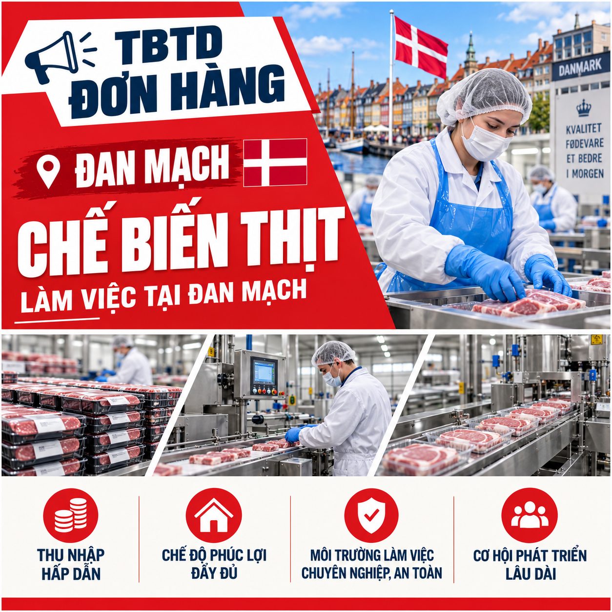 THÔNG BÁO ĐƠN HÀNG CHẾ BIẾN THỊT ĐAN MẠCH