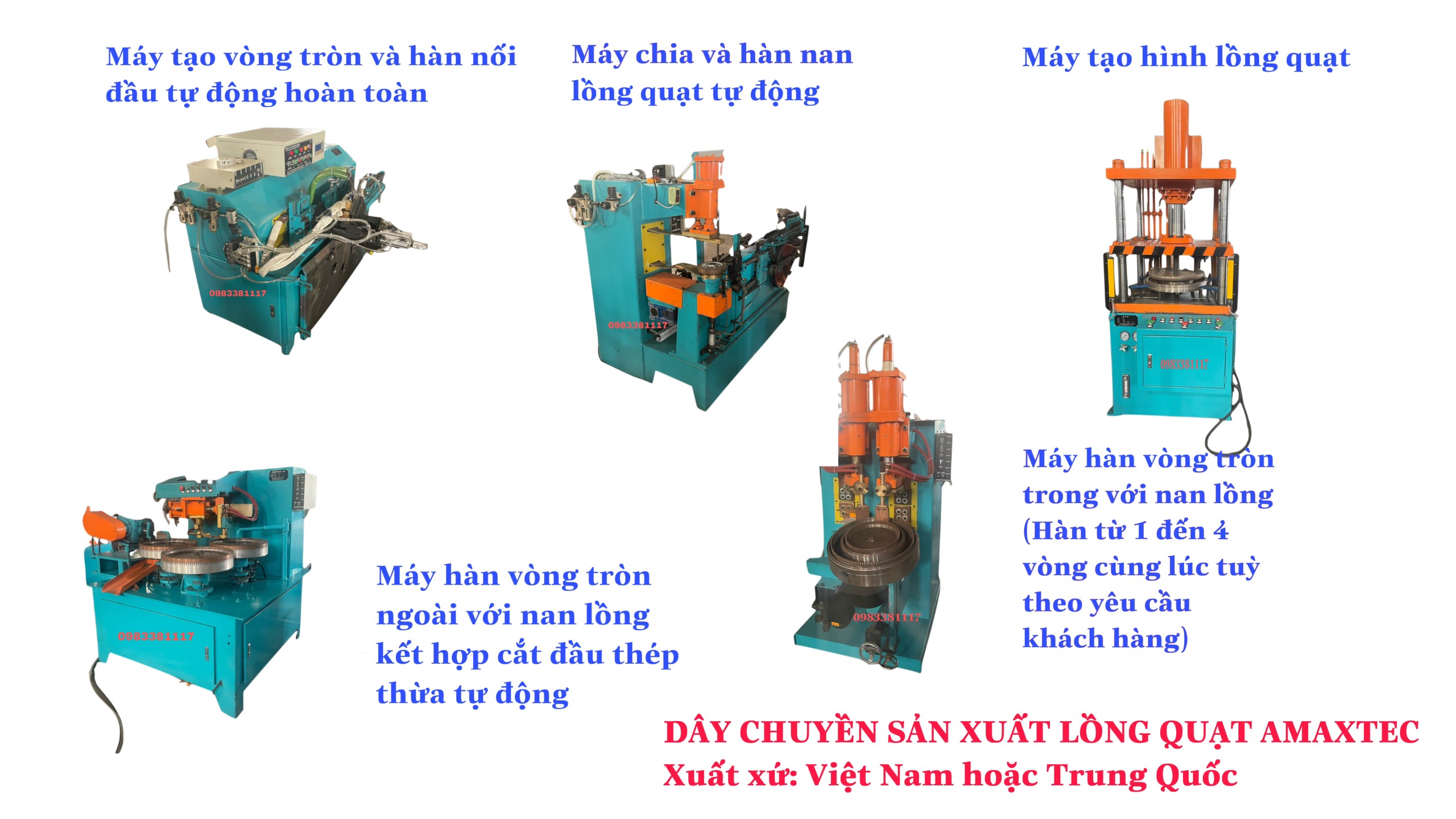 Dây chuyền sản xuất lồng quạt