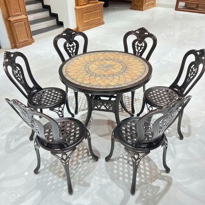 Giao Thành Công Bộ Bàn Nhôm Đúc D84 6 Ghế Vương Niệm Cho Anh Khách Tại Ninh Hiệp, Bắc Ninh