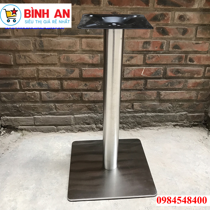 Chân Bàn Cafe Inox Vuông