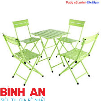 Bàn Ghế Fansipan Patio Sắt Mini 45cm