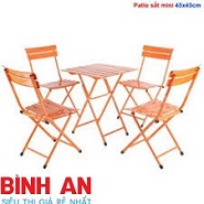 Bàn Ghế Fansipan Patio Sắt Mini 45cm