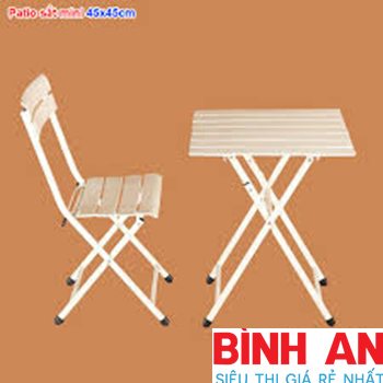 Bàn Ghế Fansipan Patio Sắt Mini 45cm