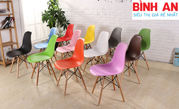 Ghế Eames Chân Gỗ DSW
