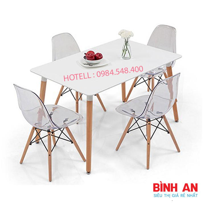 Bàn Ăn Eames Hình Chữ Nhật 8012