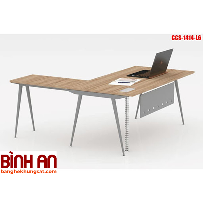 Chân bàn sắt văn phòng ống côn chữ L 1400x1400