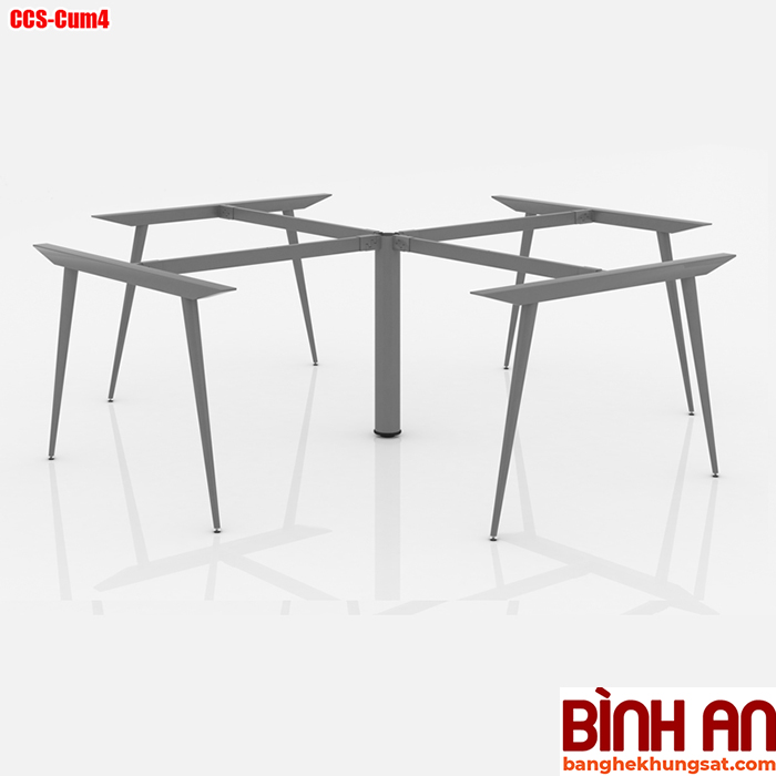 Chân Bàn Sắt Văn Phòng Ống Côn Cụm 4 (2400x2400)