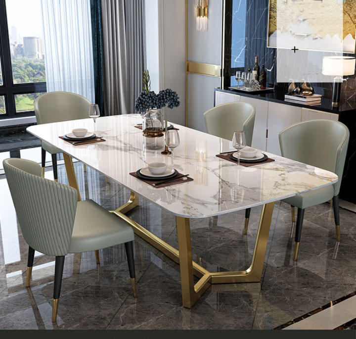 Bàn Ăn Mặt Đá Nhập Khẩu BA-M003