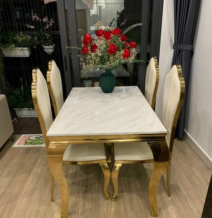 Bàn Ăn Mặt Đá BA-M006