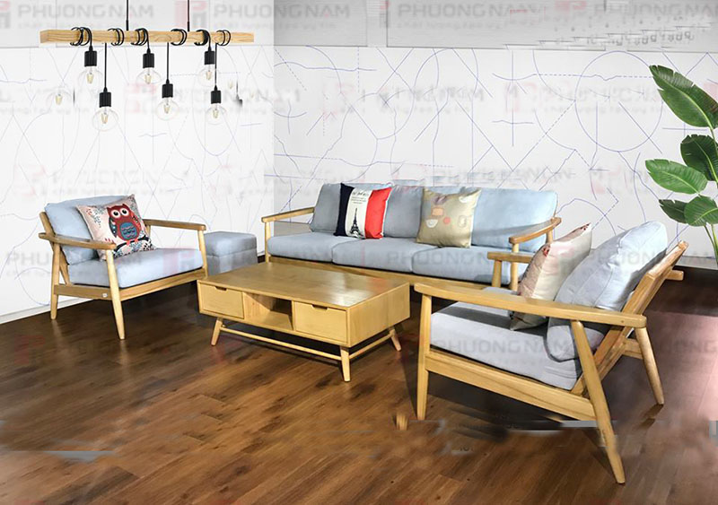 Sofa Gỗ Sồi PS093