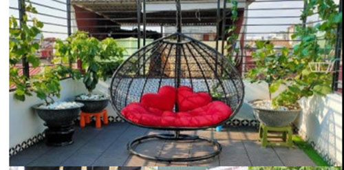 Xích Đu Đôi Hình Giọt Nước BA-GN02