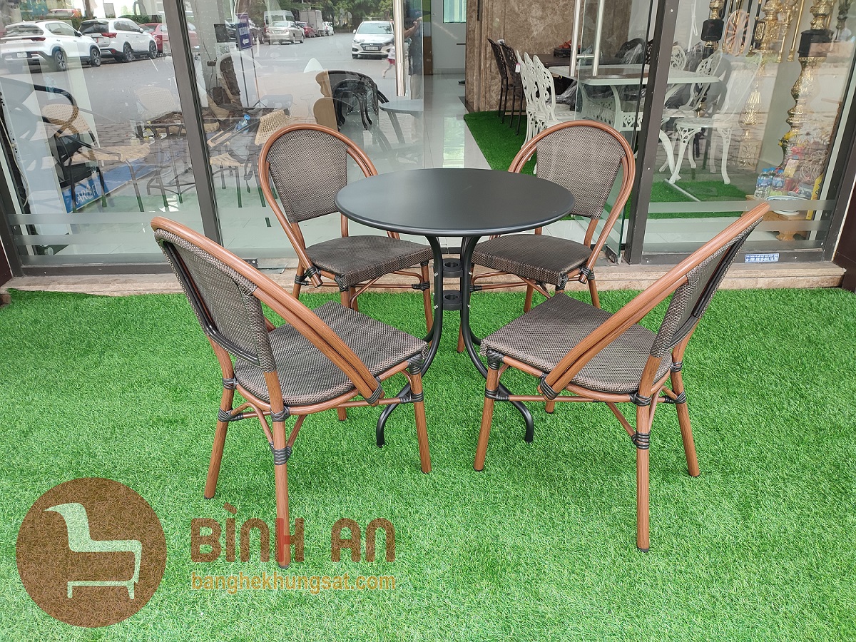 Bàn Ghế Sân Vườn Ngoài Trời Textilene-04