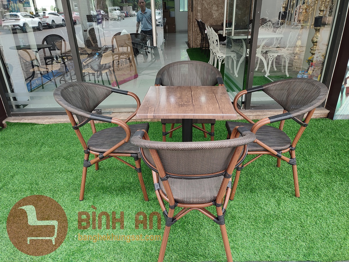 Bàn Ghế Cafe Ngoài Trời BCP-V02