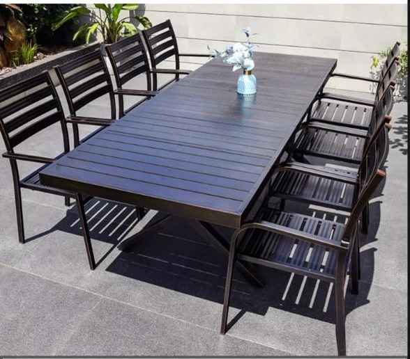 Bàn Ghế Sân Vườn Ngoài Trời Thông Minh HCN180/240