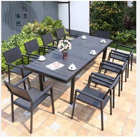 Bàn Ghế Sân Vườn Ngoài Trời Composit D180/240