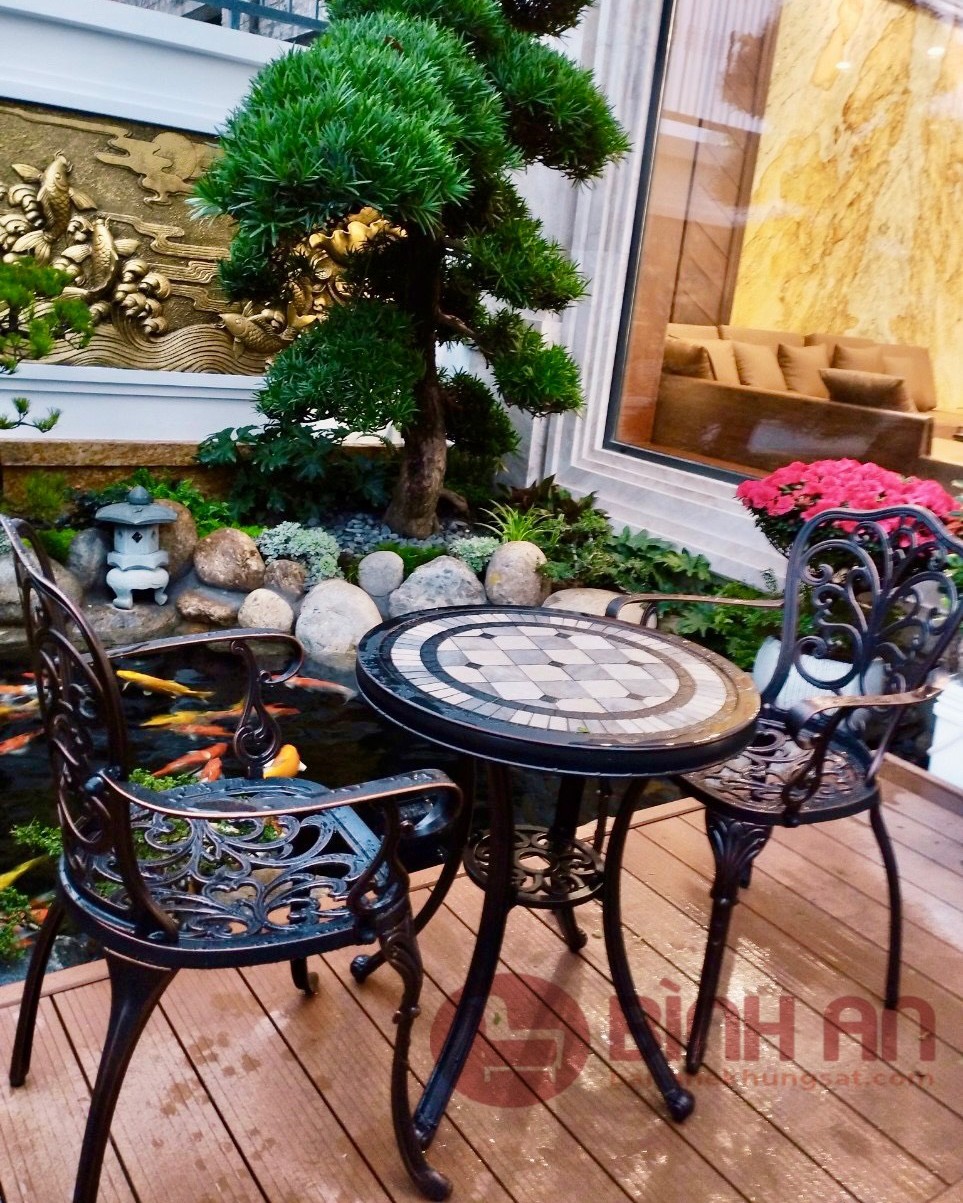 Bàn Ghế Ban Công Mặt Đá-BA-MĐ60