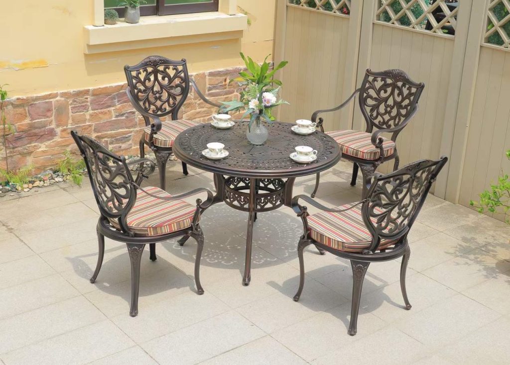 Bộ Bàn Ghế Nhôm Đúc D100 - 4GLCT