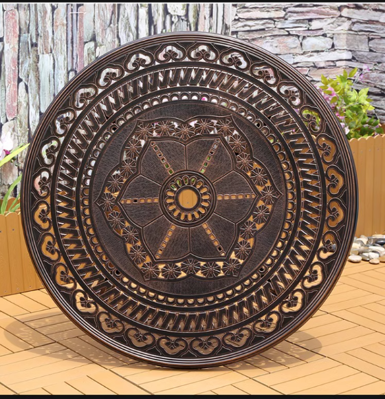 Bộ Bàn Ghế Nhôm Đúc D100 - 4GLCT