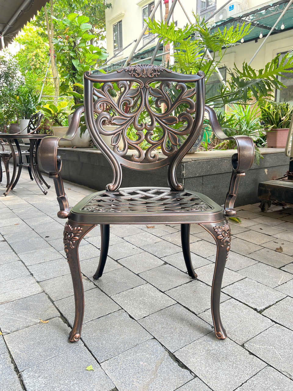 Bộ Bàn Ghế Nhôm Đúc D100 - 4GLCT