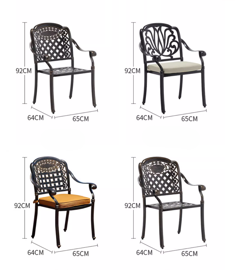 Bàn Ghế Sân Vườn Nhôm Đúc D90-HV