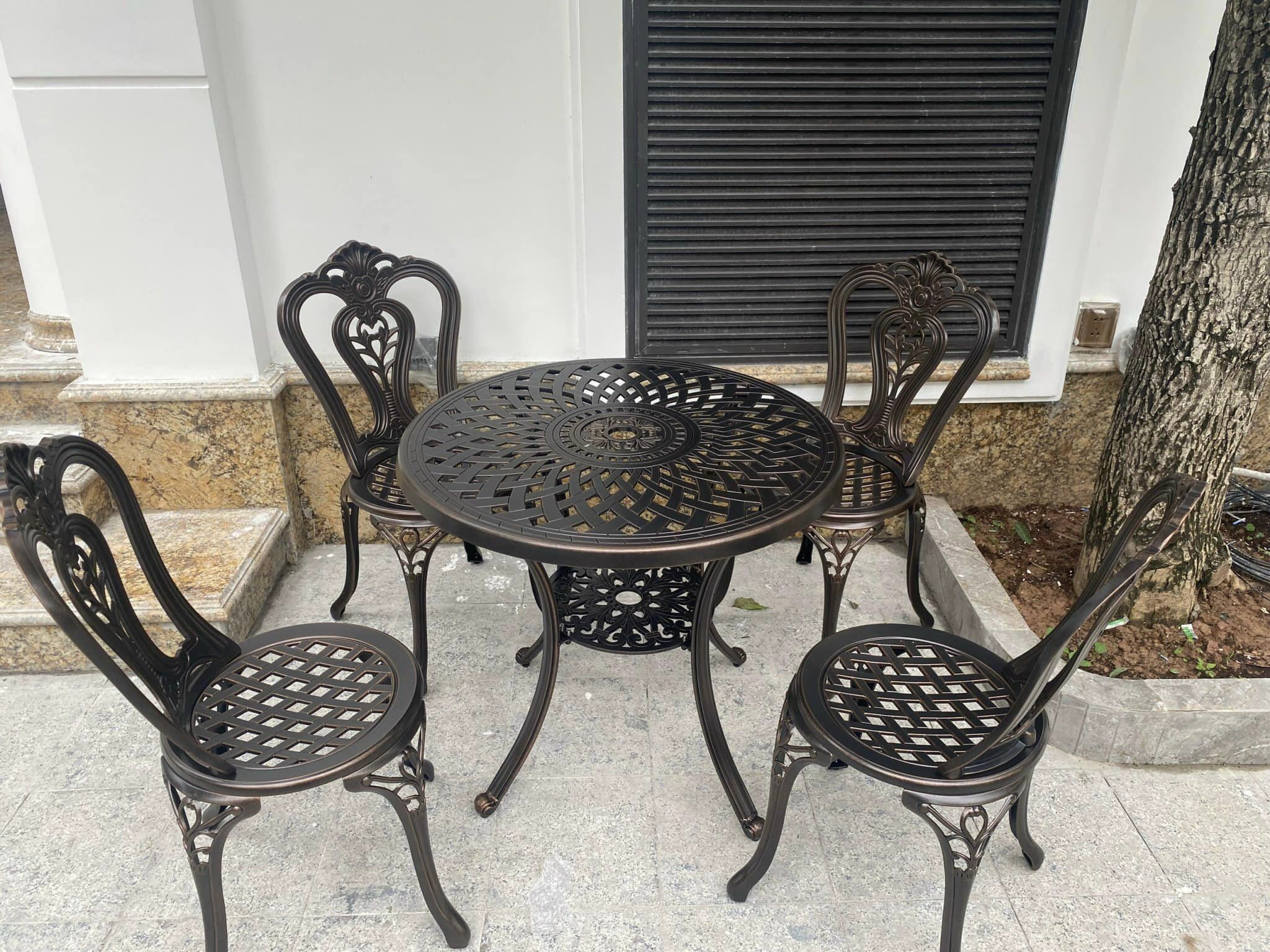 Bộ Bàn Ghế Sân Vườn Ngoài Trời D78