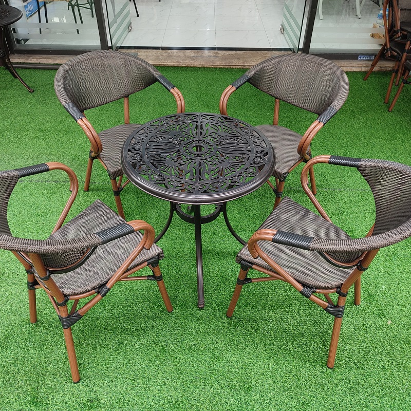 Bộ Bàn Ghế Cafe Ngoài Trời Nhập Khẩu D68