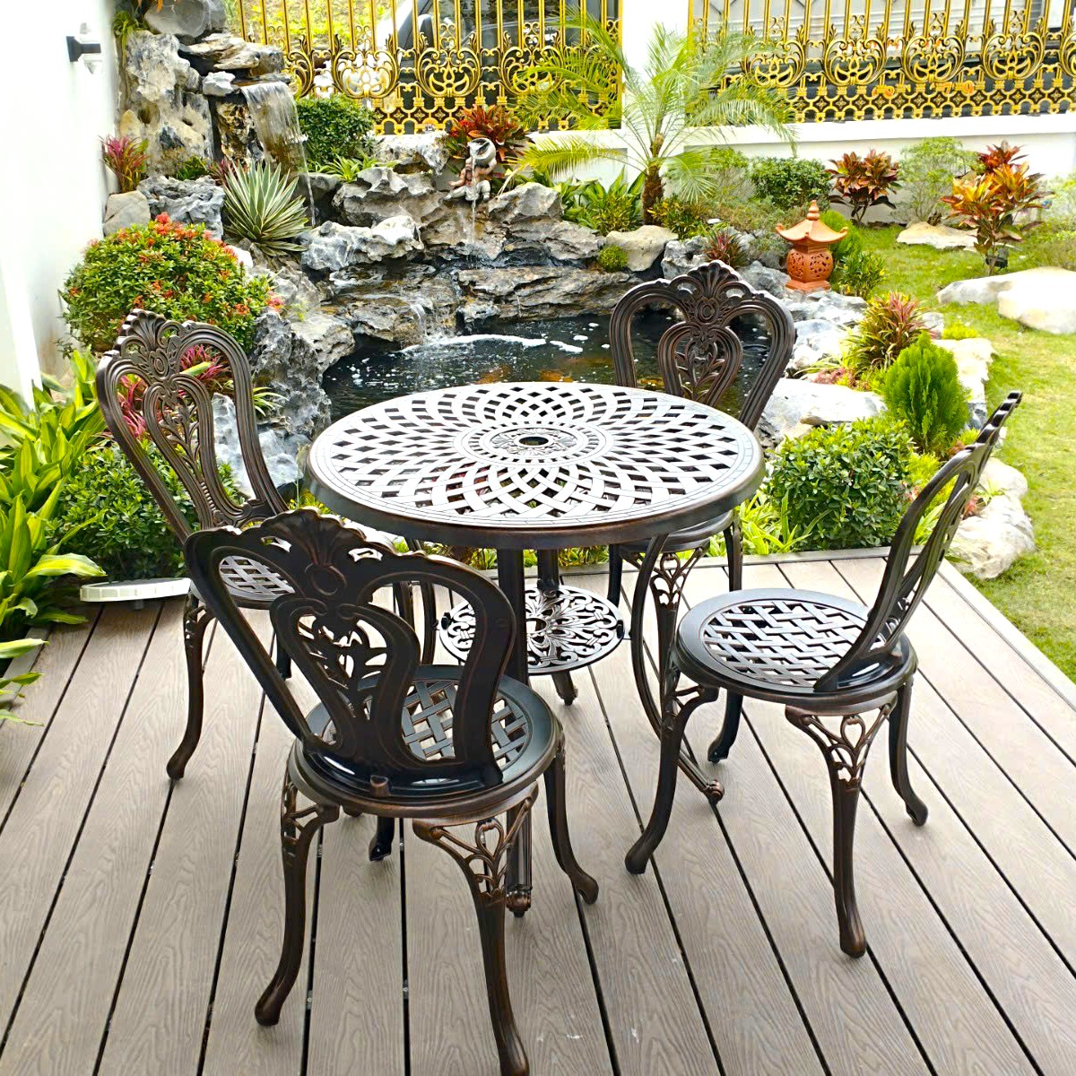 Bộ Bàn Ghế Sân Vườn Ngoài Trời D78