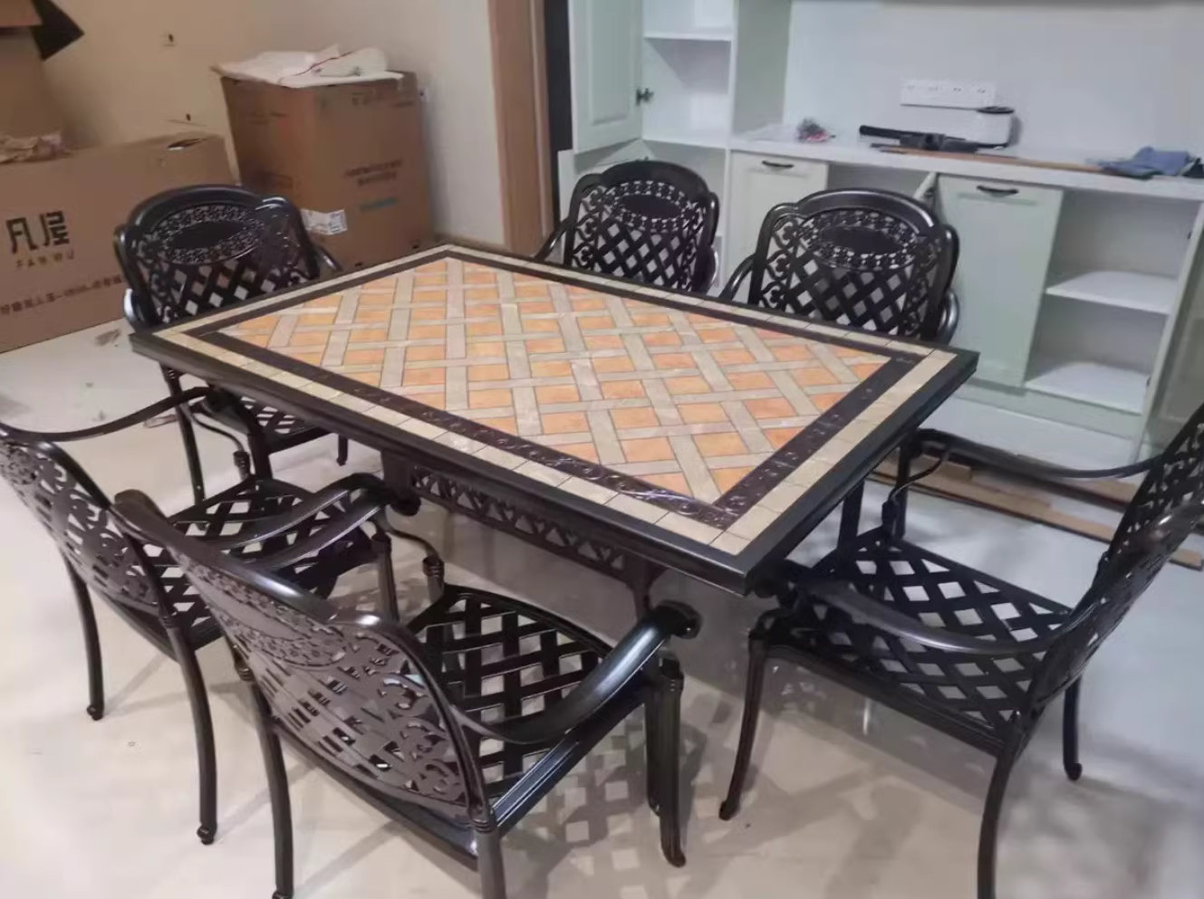 Bàn Ghế Sân Vườn Nhôm Đúc BA-MĐ150