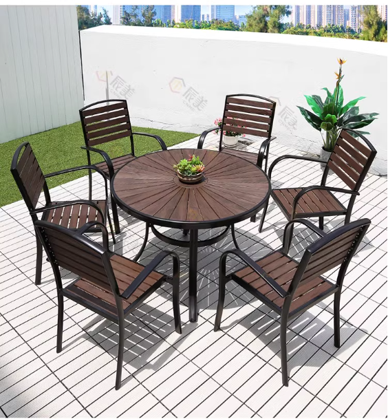 Bàn Ghế Sân Vườn Ngoài Trời D100 Composit